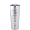 View Image 1 of 5 of Triad Vacuum Tumbler with Straw - 21 oz. - 24 hr