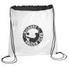 View Image 1 of 2 of Clear Game Drawstring Sportpack - 24 hr