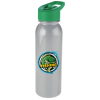 View Image 1 of 4 of ShimmerZ Outdoor Bottle with Flip Straw Lid - 24 oz. - Full Color