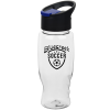 View Image 1 of 1 of Clear Impact Comfort Grip Bottle with Pop Sip Lid - 27 oz