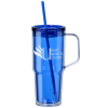 View Image 1 of 3 of Clair Acrylic Mug with Straw - 30 oz. - 24 hr