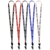 Trapezoid Lanyard - 3/4" - 32" - Plastic Bulldog Clip