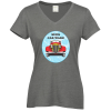 View Image 1 of 1 of Team Favorite Blended V-Neck T-Shirt - Ladies' - Full Color