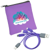 View Image 1 of 7 of Vibrant USB-C Charging Cable Pouch
