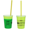 View Image 1 of 10 of Super Kid Mood Stadium Cup with Straw - 12 oz. - Wow Words