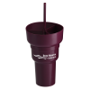 View the Team 365 Stadium Tumbler with Straw and Snack Bowl - 28 oz.