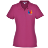 View Image 1 of 3 of Lightweight Classic Pique Polo - Ladies' - Full Color
