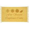 View Image 1 of 4 of Fringe Terry Velour Beach Towel - Colors