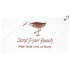 View Image 1 of 2 of Tour Pro Golf Towel with Carabiner - White