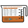 View Image 1 of 1 of Handy Kitchen Measurements Magnet - 20 mil