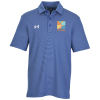 View Image 1 of 3 of Under Armour Destin Drive Striped Performance Polo - Embroidered
