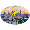 View Image 1 of 1 of City Scapes Magnet - Atlanta