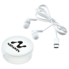 View Image 1 of 4 of Colorful USB-C Ear Buds with Traveler Case