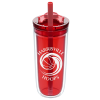 View Image 1 of 5 of Simone Acrylic Tumbler with Straw - 16 oz.