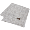View Image 1 of 2 of Vanilla Heather Cable Knit Chenille Throw - 24 hr