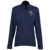 View Image 1 of 3 of adidas Textured Stripe 1/4-Zip Pullover - Ladies'