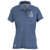 View Image 1 of 3 of adidas 4-Way Stretch Printed Polo - Ladies'