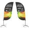 View Image 1 of 4 of Indoor Value Feather Sail Sign - 7 1/2 Feet - Two Sided