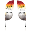 View Image 1 of 4 of Outdoor Value Feather Sail Sign - 7 1/2 Feet - Two Sided
