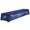 View Image 1 of 4 of Serged Open-Back Polyester Table Throw - 16 feet - Full Color
