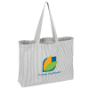 View Image 1 of 3 of Striped Pacific Shopper Tote - Full Color