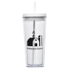 View Image 1 of 7 of Vast Acrylic Tumbler with Straw - 21 oz. - 24 hr
