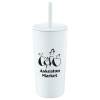 View Image 1 of 4 of Parade Vacuum Tumbler with Straw - 20 oz. - 24 hr