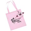 View Image 1 of 2 of Paws and Claws Charm Tote - Pig