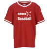 View Image 1 of 3 of Mesh V-Neck Baseball Jersey - Youth