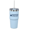 View Image 1 of 5 of Brea Vacuum Tumbler with Straw - 14 oz.