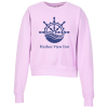 View Image 1 of 3 of Comfort Colors Garment-Dyed Mid-Length Crew Sweatshirt - Ladies'
