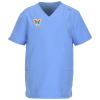 View Image 1 of 3 of Hanes Essentials V-Neck Three Pocket Scrub Top - Men's