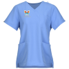 View Image 1 of 3 of Hanes Essentials V-Neck Three Pocket Scrub Top - Ladies'