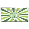 View Image 1 of 3 of Center Clip Fairway Golf Towel with Carabiner