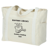 View Image 1 of 4 of Selene Zippered Cotton Utility Tote