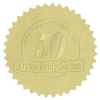 View Image 1 of 1 of Embellished Seal by the Roll - Circle - Pinked Edge - 1 7/16 Inches