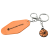 View Image 1 of 2 of Motel Keychain - Basketball
