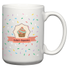 View Image 1 of 1 of White Coffee Mug - 14 oz. - Full Color