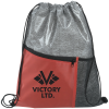 View Image 1 of 4 of Barney Zip Pocket Drawstring Sportpack