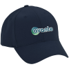 View Image 1 of 3 of Brushed-Cotton 6-Panel Cap - 3D Puff Embroidery