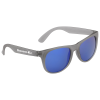 Quinn Rubberized Frame Sunglasses - Mirror Lens