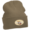 View Image 1 of 2 of Big Cuff Knit Cap - Full Color Patch - 24 hr