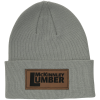 View Image 1 of 4 of Refine Knit Cuff Beanie - Laser Engraved Patch