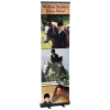 View Image 1 of 6 of Economy Retractable Polyester Banner Display - 24 inches