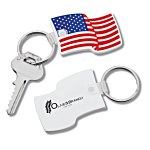 US Flag Stock Soft Keychain