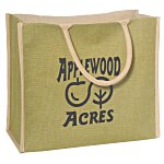 Great Lakes Outline Jute Tote Bag — ICONIC DETROIT