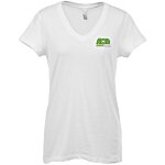 Bella+Canvas V-Neck Jersey T-Shirt - Ladies' - Embroidered