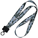 Custom Lanyards | 3/4-In. Lanyard Full Color-Swivel Clip & VRT ID Holder - Qty: 25