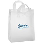 Soft-Loop Frosted Clear Shopper - 13" x 10" - Foil