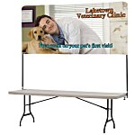 Tabletop Banner System with Back Wall - 8'
